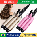 Chapinha Triondas – Modelador de Cachos Triplo, Ondulador e Formador de ondas profissionais